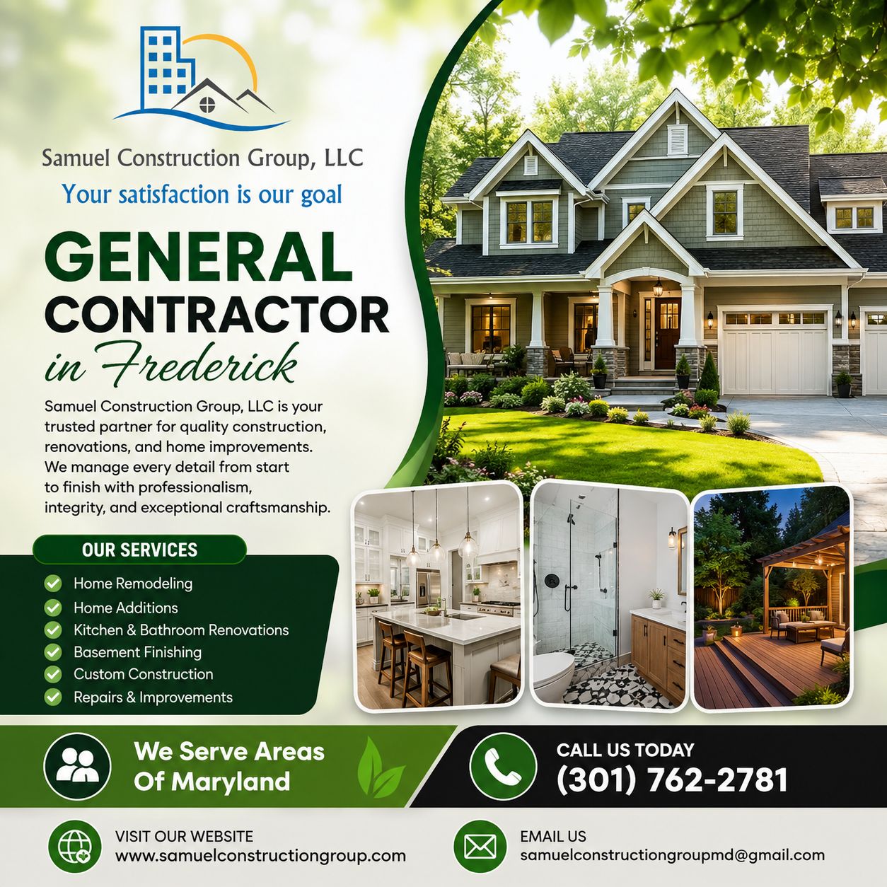 Professional General Contractor Services in Frederick